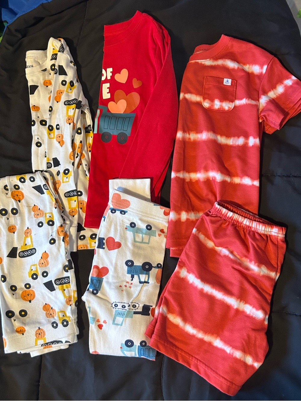 3 pack boys pajamas